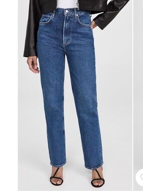 AGOLDE High Rise Stovepipe Jeans in Aspire